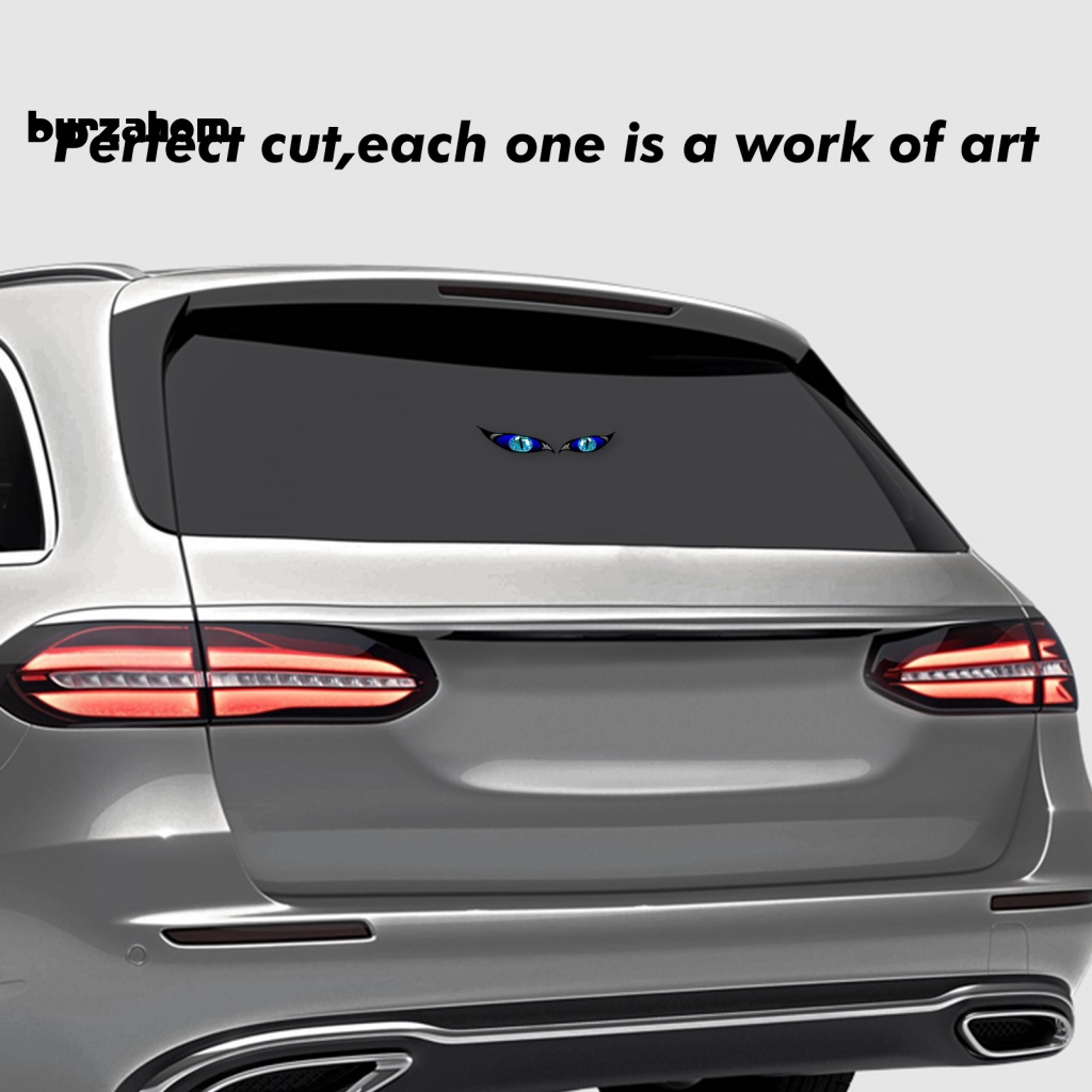 Set 2 Miếng Dán Phản Quang Chống Nắng Hình Đôi Mắt Quỷ Vui Nhộn Dành Cho Xe Hơi