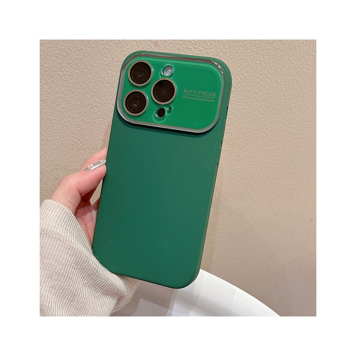 Ốp Điện Thoại Silicon Màu Trơn Chống Rơi Chống Sốc Bảo Vệ Ống Kính Máy Ảnh Cho iPhone 14 Plus 13 12 11 Pro Max