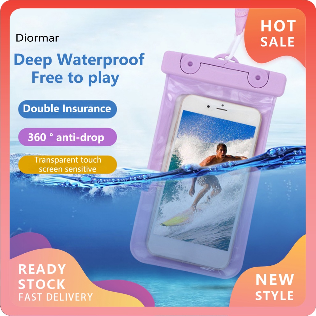 Túi Đựng Điện Thoại Trong Suốt Chống Nước Chống Rò Rỉ Kèm Dây Đeo Tiện Dụng