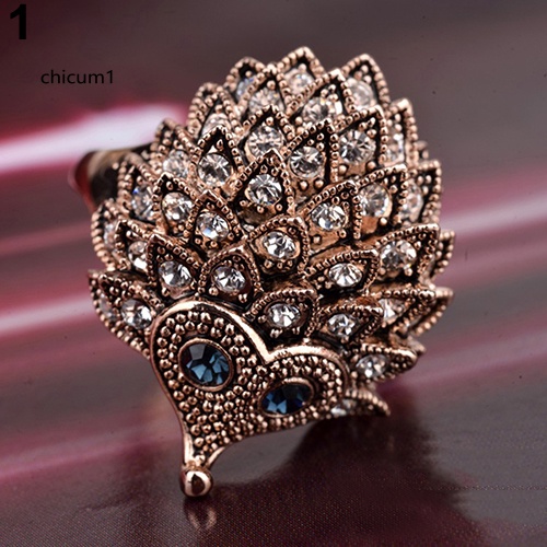 Nhẫn Hình Nhím Phong Cách Bohemian Cổ Điển Cho Nữ