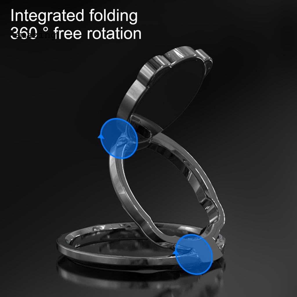 Giá Đỡ Điện Thoại Dạng Nhẫn Hình Gấu Đáng Yêu Có Thể Gập Lại