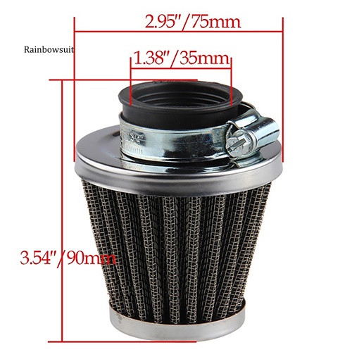 Bộ Lọc Khí Hình Oval Bằng Kim Loại Chuyên Dụng Cho Xe Mô Tô