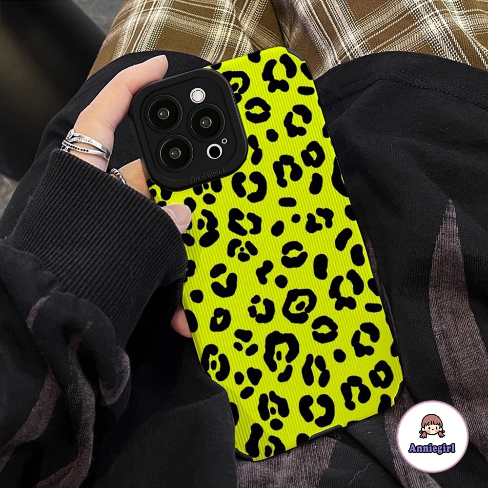 Ốp Điện Thoại TPU Mềm Họa Tiết Da Báo Màu Dạ Quang Cho IPhone 14 Pro Max 11 13 Pro Max 12 Pro Max X XS XR 7 8 Plus