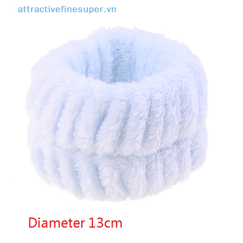 Afs 1 Chiếc Băng Đeo Cổ Tay Chạy Bộ Vải Lông Màu Trơn Thấm Hút Tốt