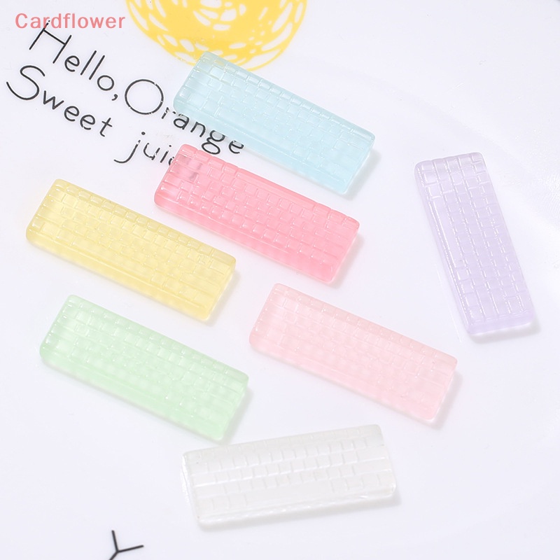 2 Phụ Kiện Trang Trí Điện Thoại Hình Phong Cảnh Mini Màu Dạ Quang DIY Mới