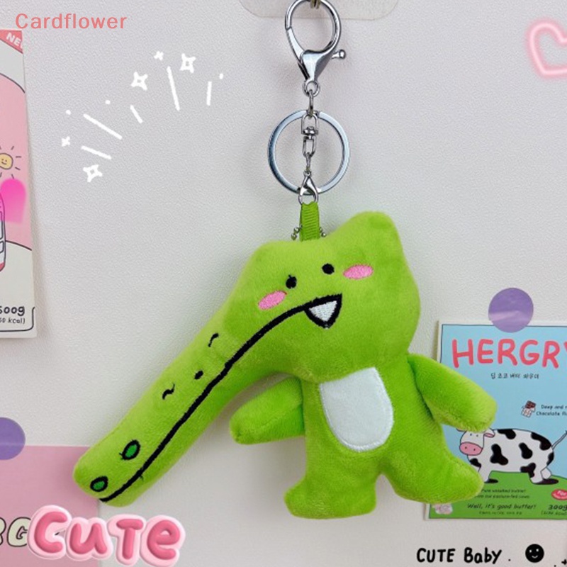 &lt; Cardflower &gt; Móc Khóa Hình Cá Sấu Nhồi Bông Phong Cách Ins Mới Dễ Thương Trang Trí Ba Lô / Cốp Xe Hơi / Quà Tặ