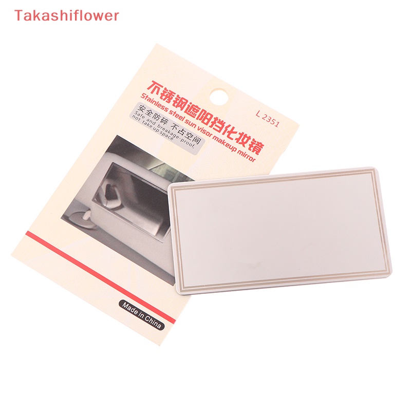 Gương Trang Điểm Bằng Thép Không Gỉ Thiết Kế Nhỏ Gọn Thông Dụng Cho Xe Hơi