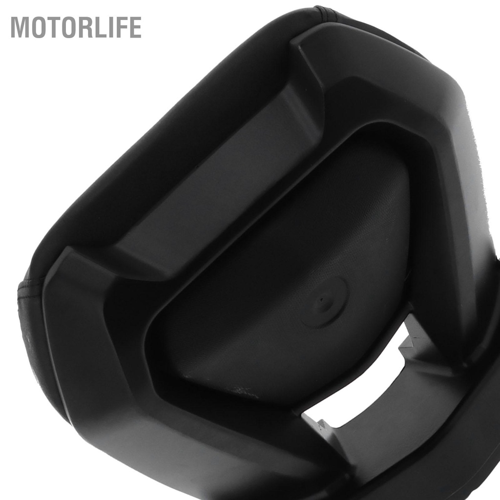 Motorlife Đệm tựa lưng phía sau xe máy bằng da PU đen phù hợp cho Yamaha Nmax155 2020