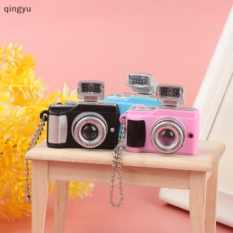 Móc Khóa Máy Ảnh Kỹ Thuật Số Mini Có Đèn LED Tỉ Lệ 1: 12 Mới