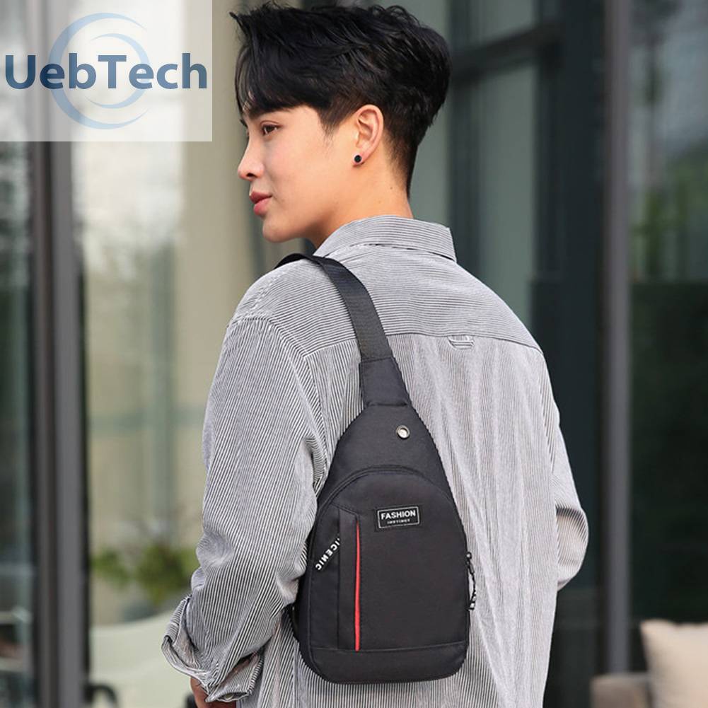 Túi Đeo Vai Thể Thao Bằng Vải Canvas Mềm Thiết Kế Giản Dị Dành Cho Nam