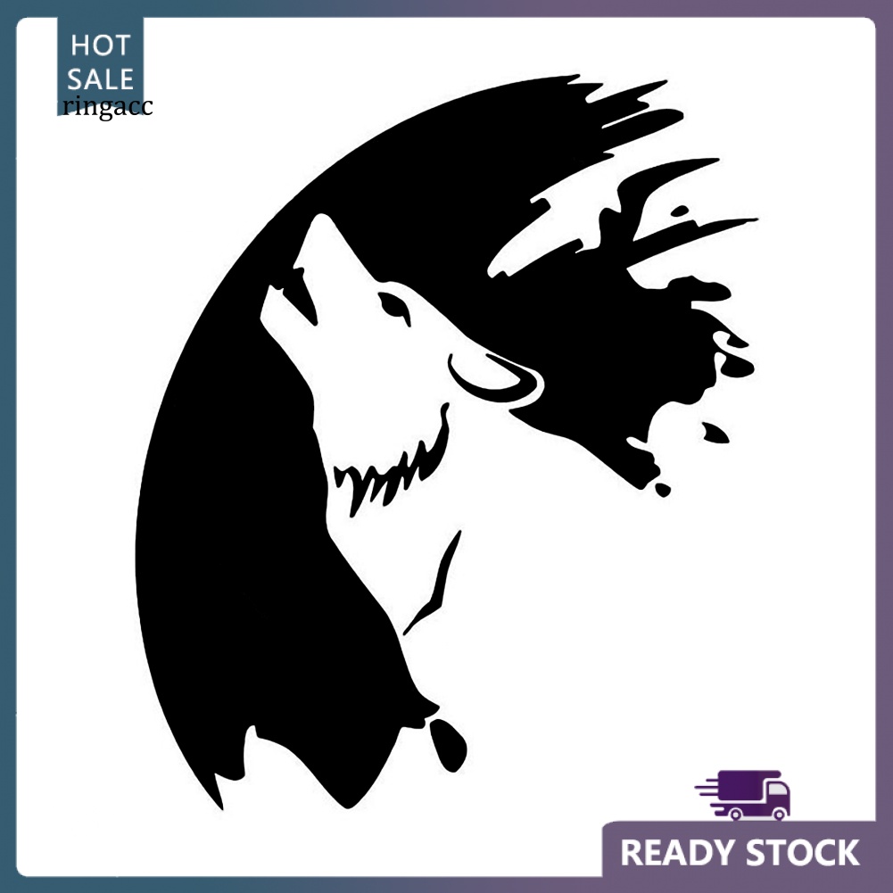 Đề Can Phản Quang Dán Trang Trí Thân / Cửa Sổ Xe Hơi Hình Sói Thời Trang