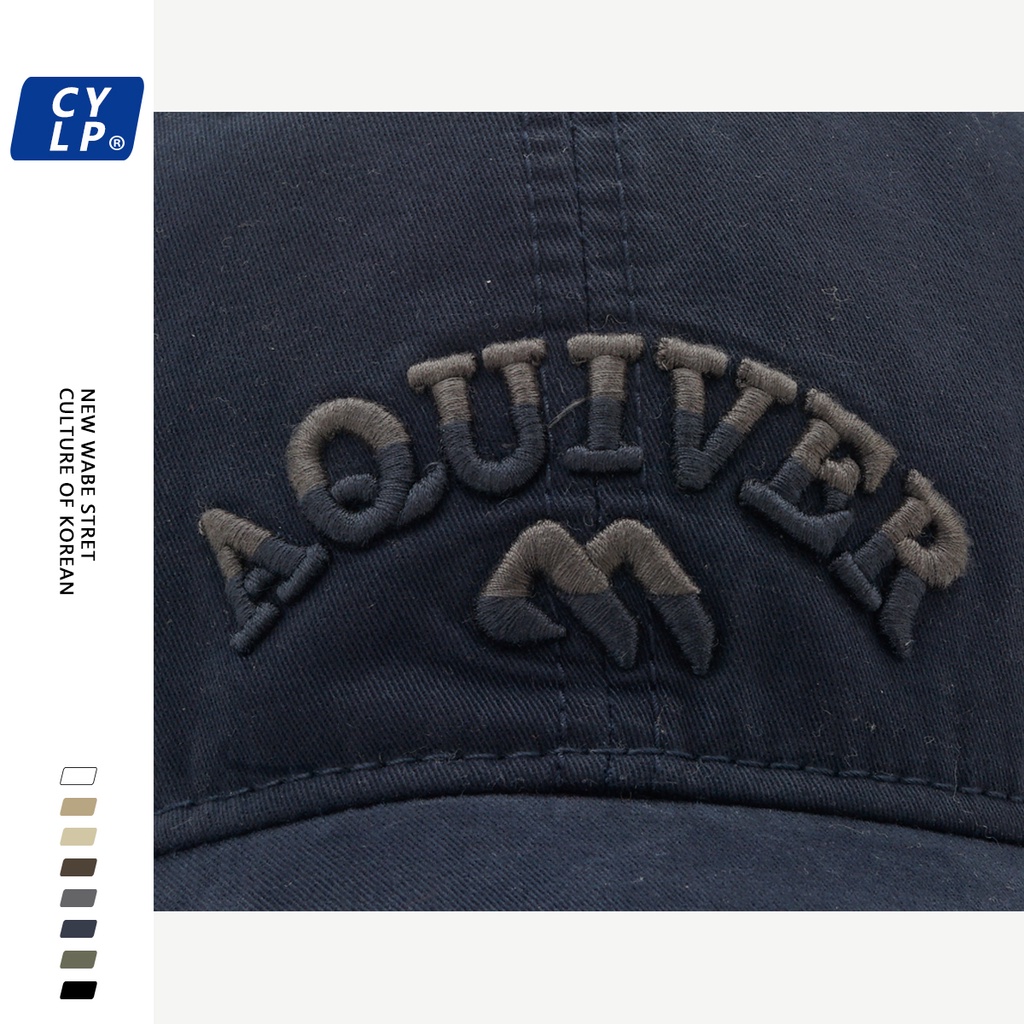 Mũ Lưỡi Trai Mềm Thêu Chữ Ba Chiều Phong Cách Hàn Quốc Thời Trang Mùa Hè Cho Cặp Đôi