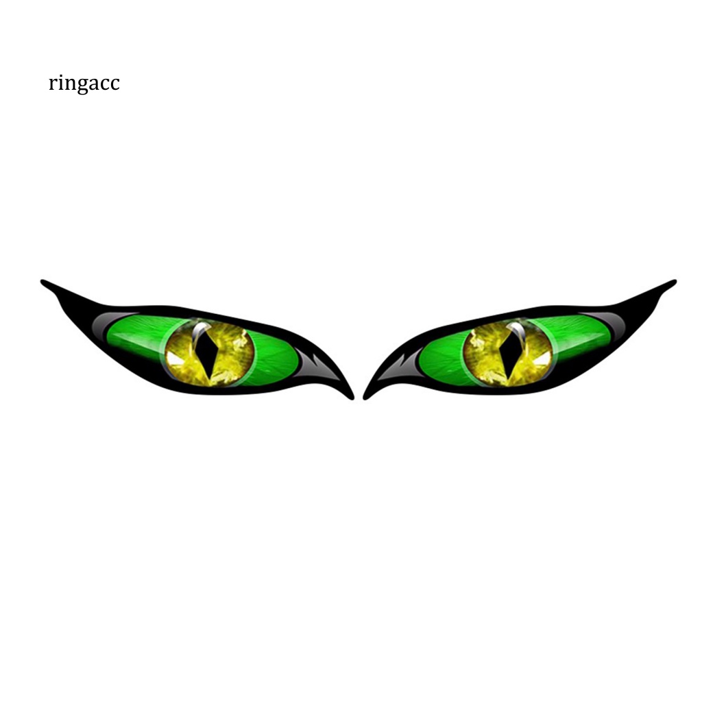 Bộ 2 Miếng Dán Phản Quang Chống Nắng Hình Đôi Mắt Quỷ Vui Nhộn Cho Xe Hơi Van