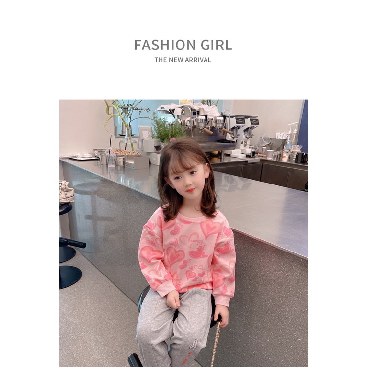 Áo Trẻ Em 90-140cm Xuân Thu Phong Cách Mới Cho Bé Thời Trang Áo Bé Gái Thời Trang Thời Trang Phù Hợp Với Tất Cả Trận Đấu Dài Tay Top Hợp Thời Trang