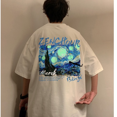 Áo Thun Nam Tay Ngắn In Hình Cá Tính