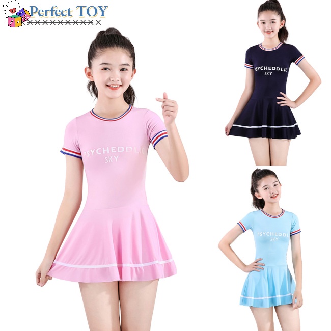 Bộ Đồ Bơi 2 Mảnh Áo Tay Ngắn + Quần Đùi Bơi Thời Trang Cho Nữ