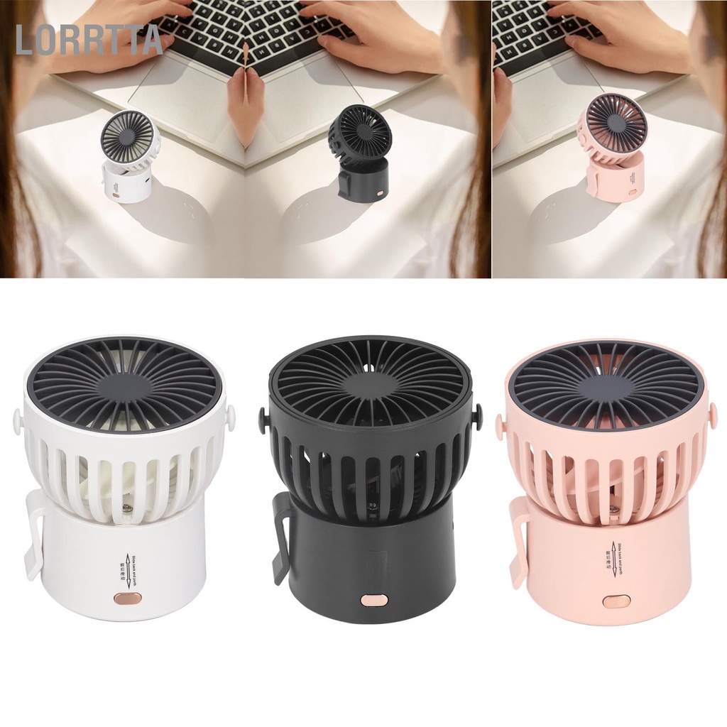 Lorrtta Quạt Vòng Cổ 3.5W 3 Chế Độ Lên Xuống 45 Sạc USB Rảnh Tay Di Động Cho Du Lịch Văn Phòng Tại Nhà