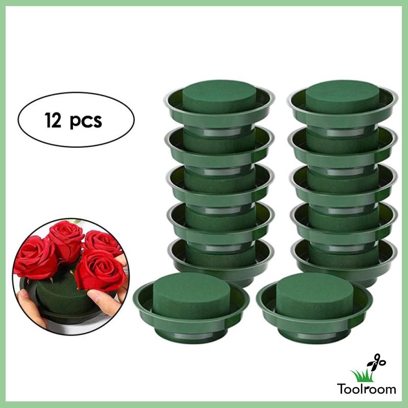Set 12 Mút Xốp Tròn 9cm Họa Tiết Hoa Cao Cấp Đa Ứng Dụng