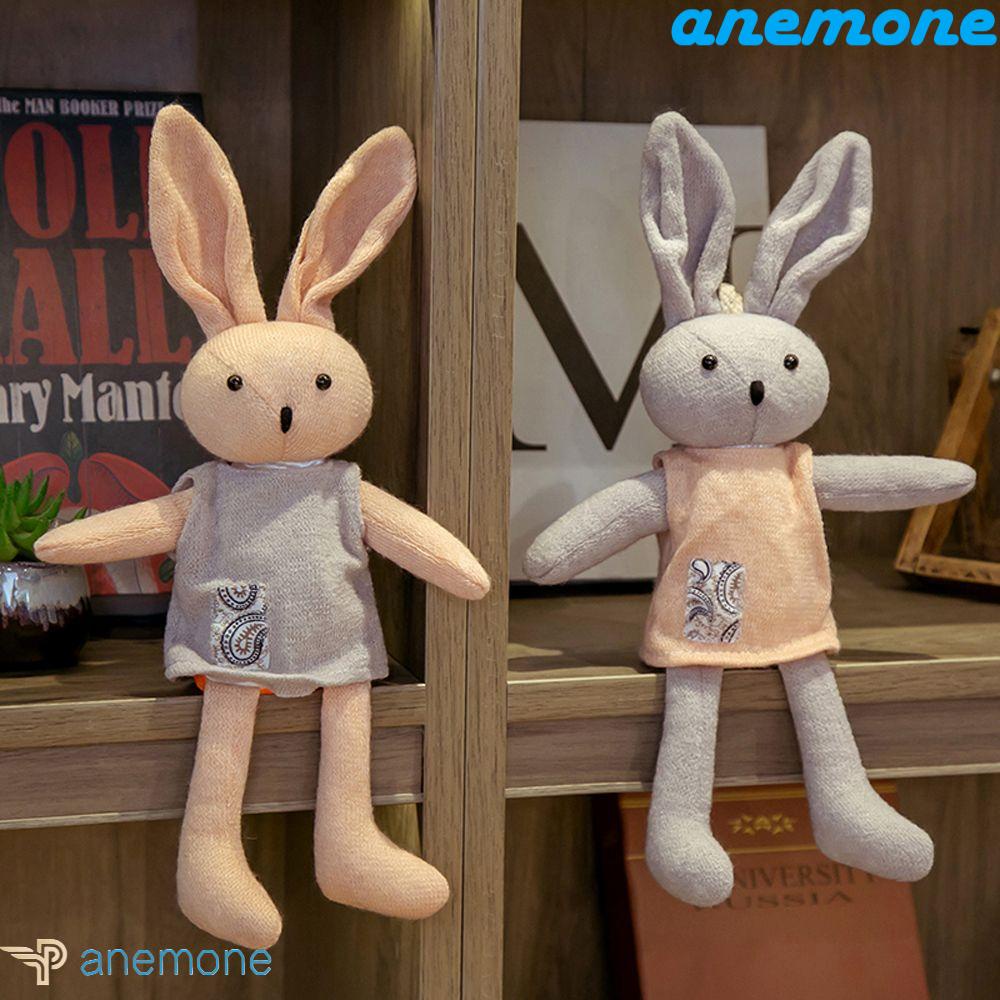 ANEMONE Đồ chơi nhồi bông Hình Thỏ Tai Dài Mềm Mại Trang Trí Nhà Cửa
