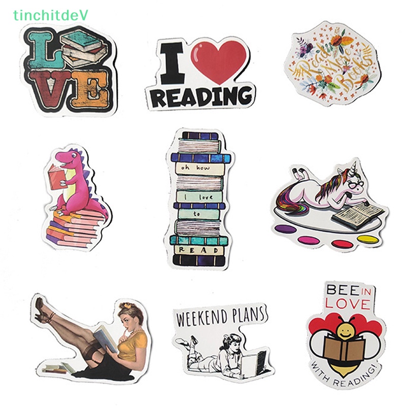 Bộ 50 Miếng Dán Trang Trí Điện Thoại / Máy Tính Bảng In Họa Tiết Graffiti Dễ Thương