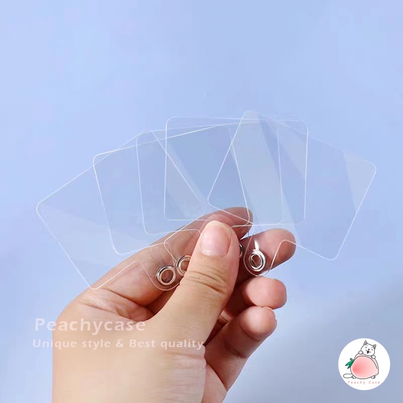 Móc Kẹp Thẻ Bằng PVC Trong Suốt Chống Thất Lạc Cho Điện Thoại
