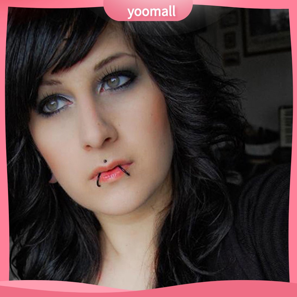 1 Khuyên Mũi / Môi Bằng Thép Không Gỉ 16G 14G