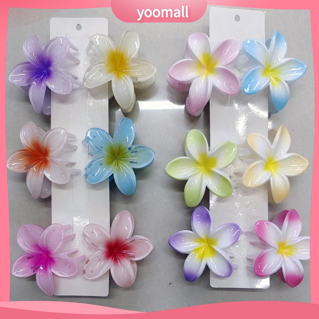 Kẹp Tóc Hình Cánh Hoa Nhiều Màu Chống Gỉ Siêu Bền Cho Nữ