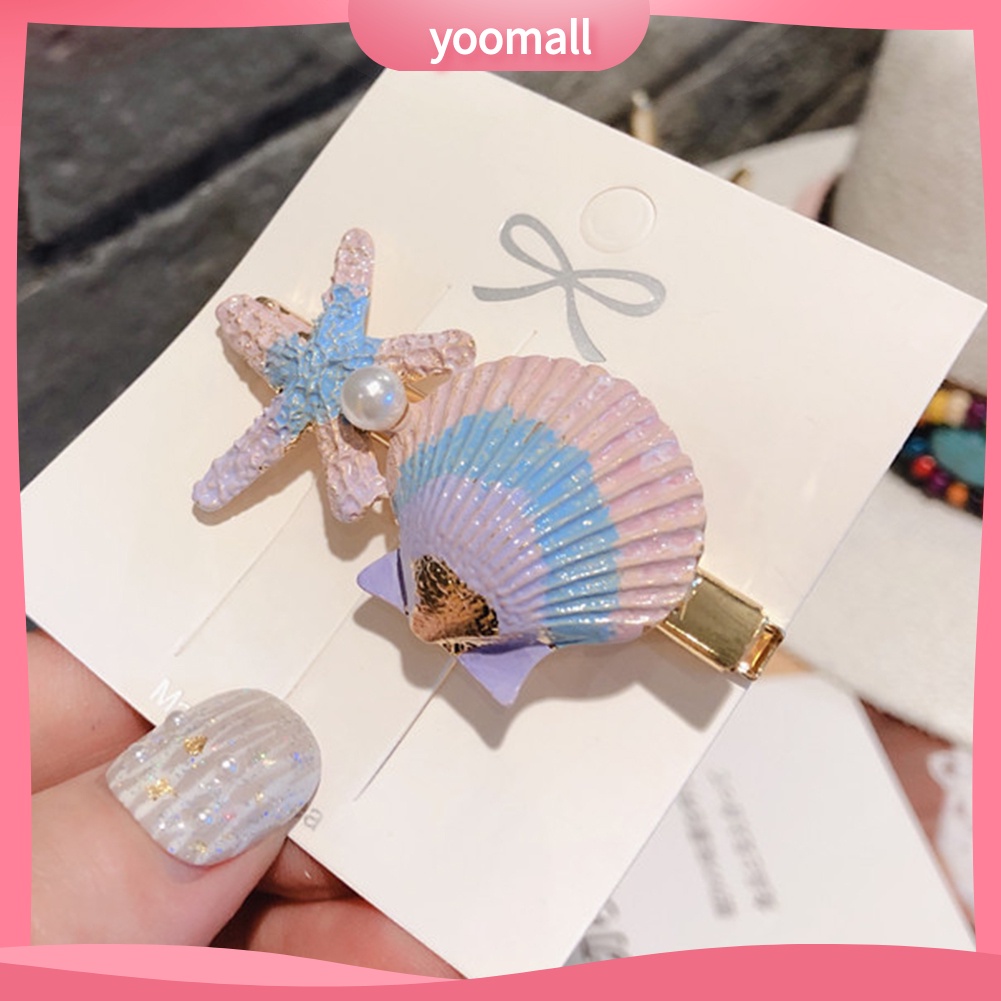 Kẹp Tóc Hình Vỏ Sò / Sao Biển Ngọt Ngào Cho Nữ