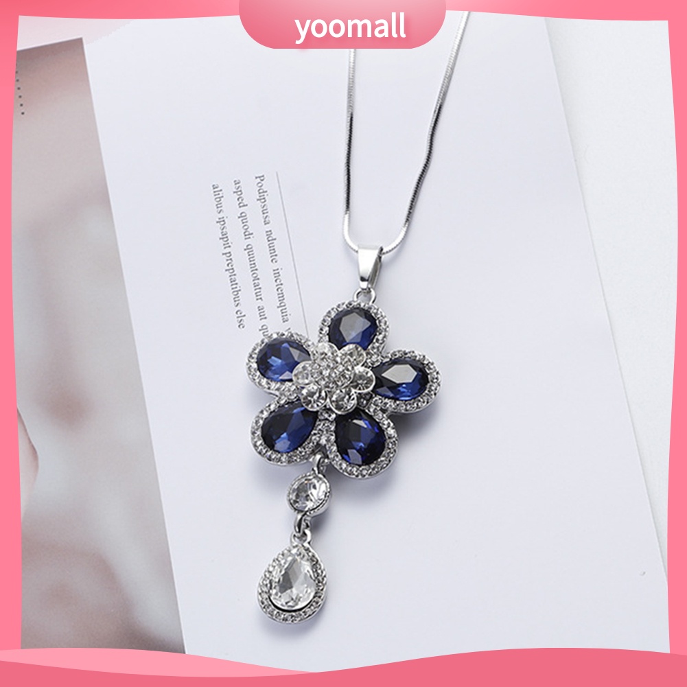 [YM] Vòng cổ Mặt Hoa Đính Kim Cương Giả Quyến Rũ