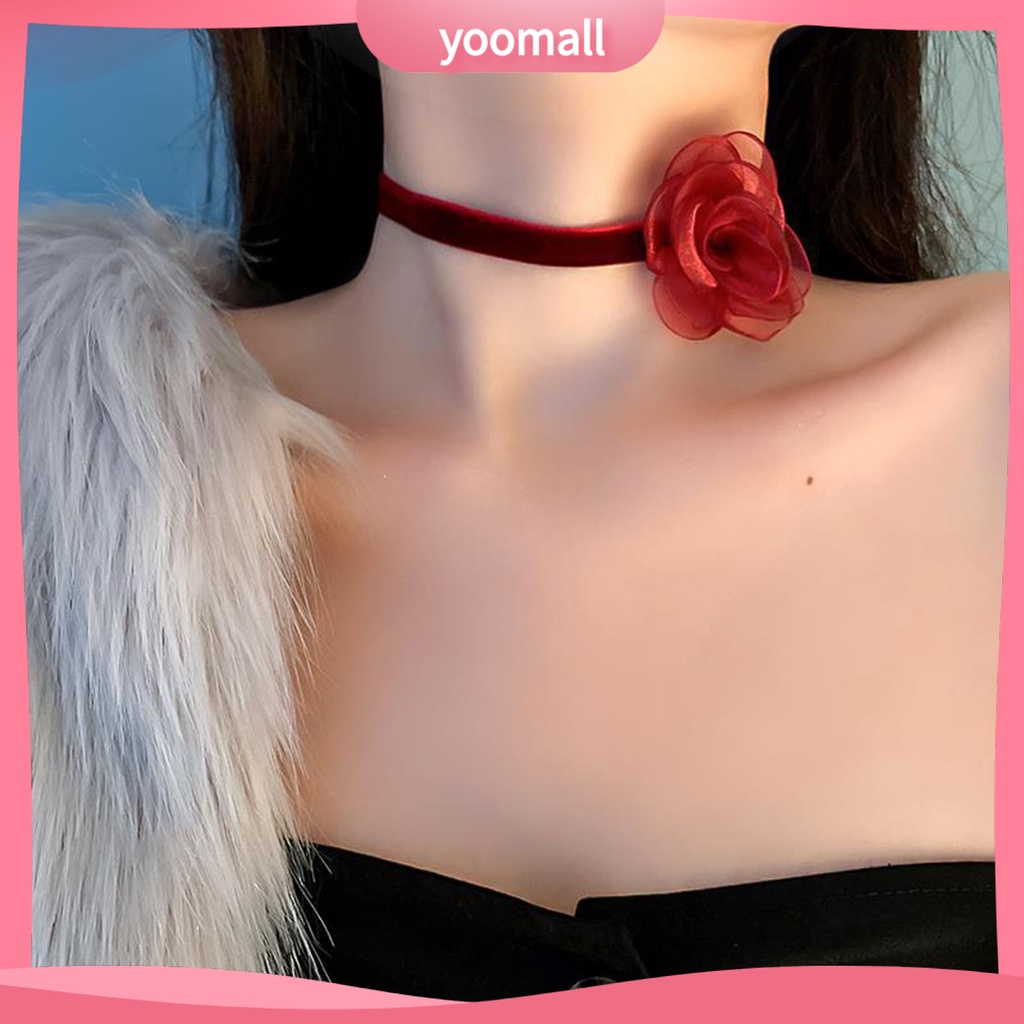 [YM] Vòng Cổ Choker Dây Ruy Băng Dài Siêu Dài Màu Trơn Có Thể Điều Chỉnh Khóa Tôm Hùm Cho Nữ