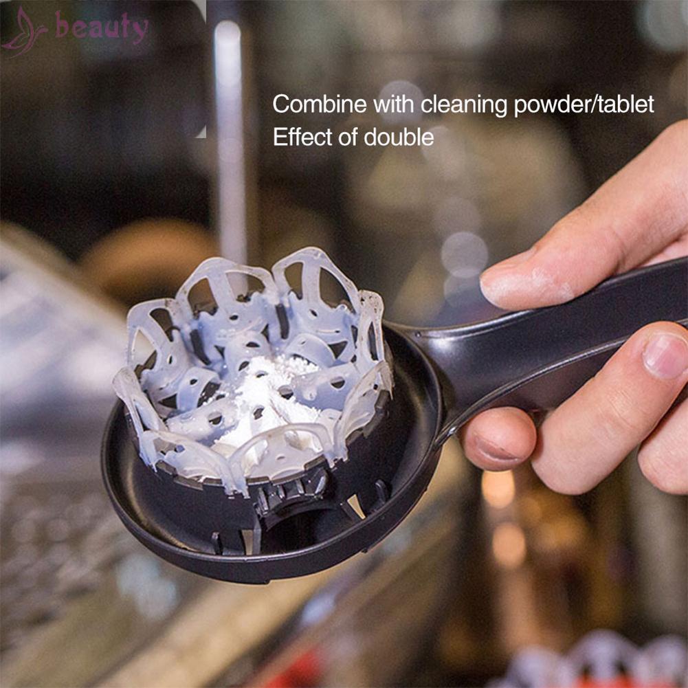 Chổi Đôi Bằng Nhựa + Silicone Vệ Sinh Máy Pha Cà Phê Tiện Dụng