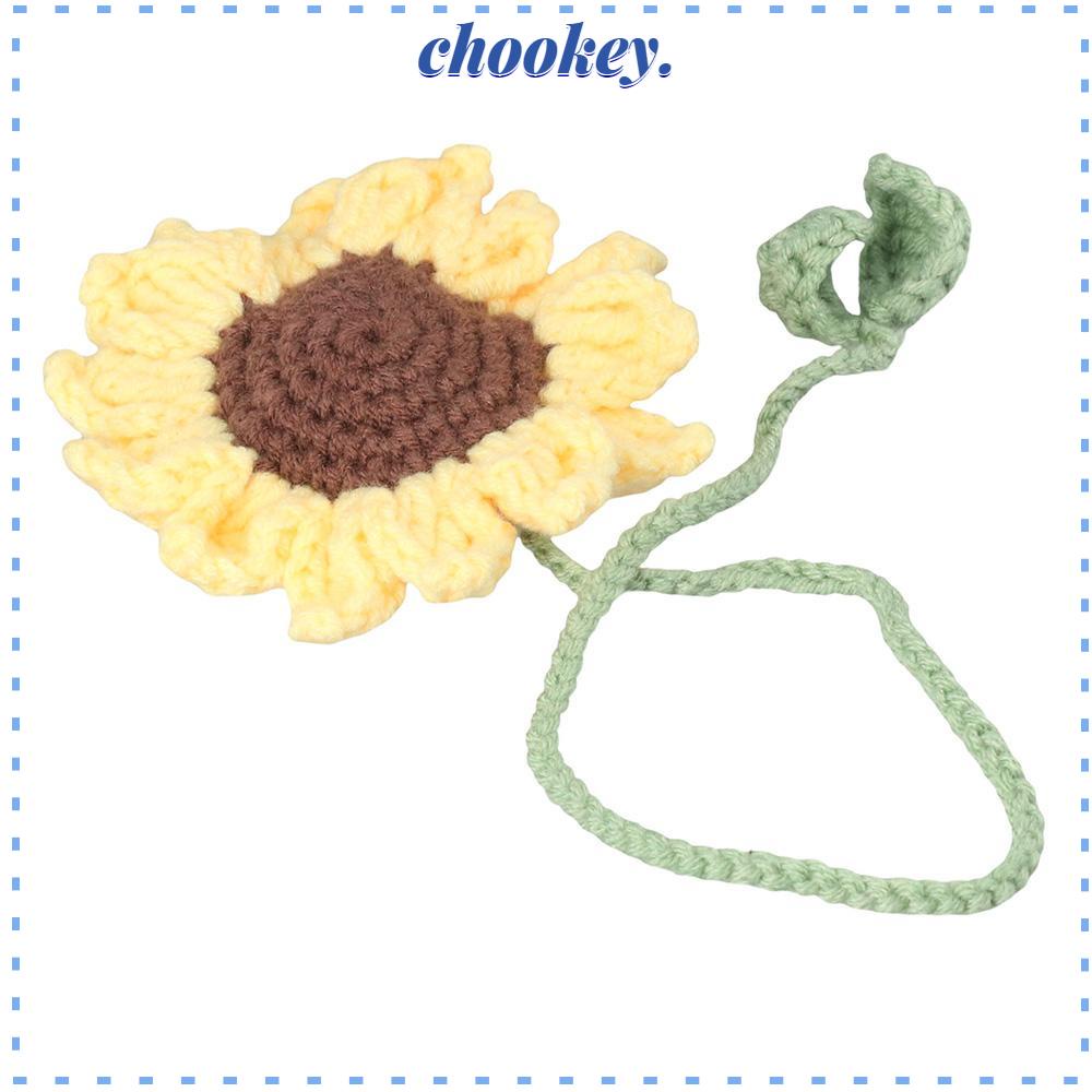 CHOOKEY Set 2 Kẹp Sách Hình Hoa Hướng Dương Dệt Kim Độc Đáo