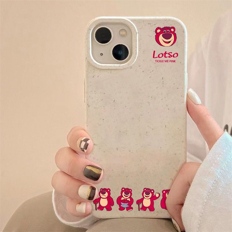 Ốp Điện Thoại Mềm Chống Sốc In Hình Gấu Dâu Tây Cho Iphone 14pro 8 13 11I 12 7 max