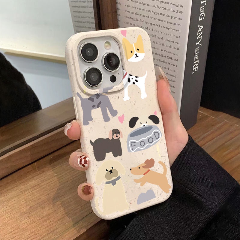 Ốp Điện Thoại Mềm Chống Sốc In Hình Chú Cún Đơn Giản Cho Iphone 11 12 14Promax 137 8 PRDI