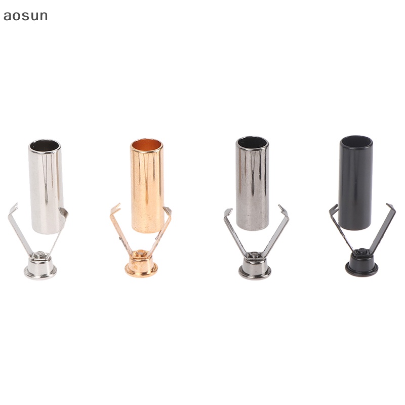 Aosun Set 10 Đầu Kim Loại Hình Trụ Bọc Bảo Vệ Dây Giày Diy