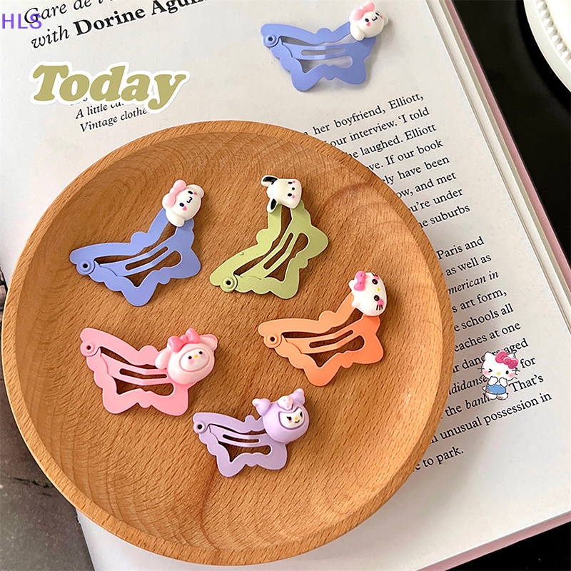 Kẹp Tóc Hình Bướm Bằng Kim Loại Đơn Giản Cho Bé Gái