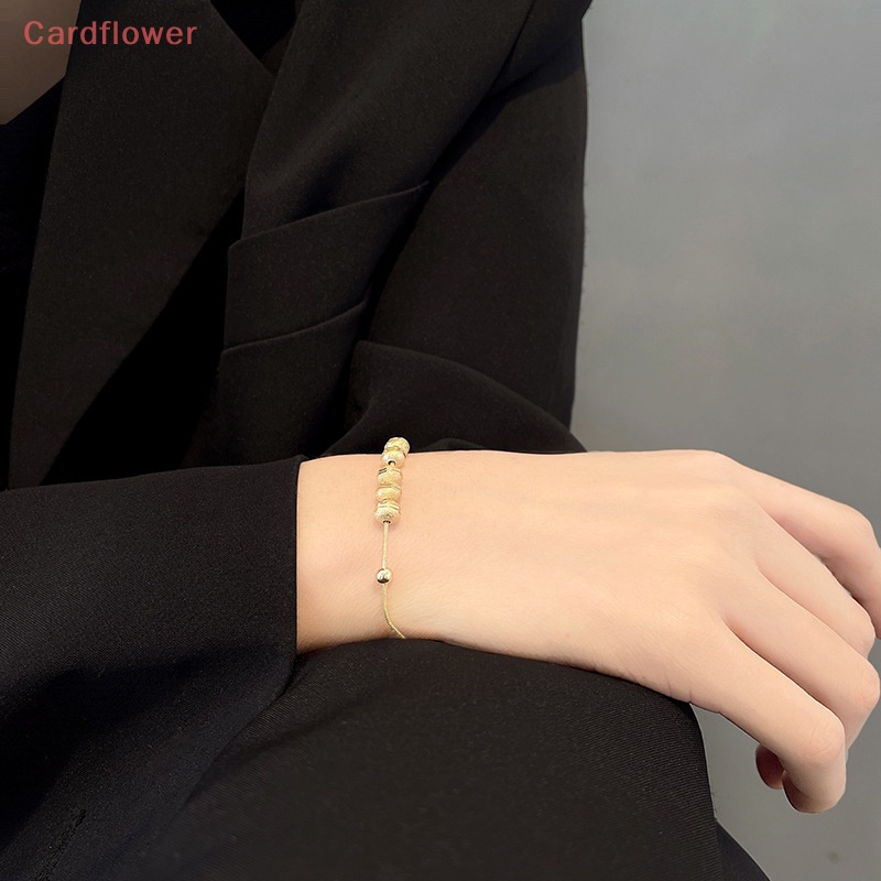 < Cardflower > Vòng Tay Chuỗi Hạt Chuyển Đổi Mờ Nhẹ Nhàng Tinh Tế Thời Trang Cổ Điển Quà Tặng Giáng Sinh Cho Nữ