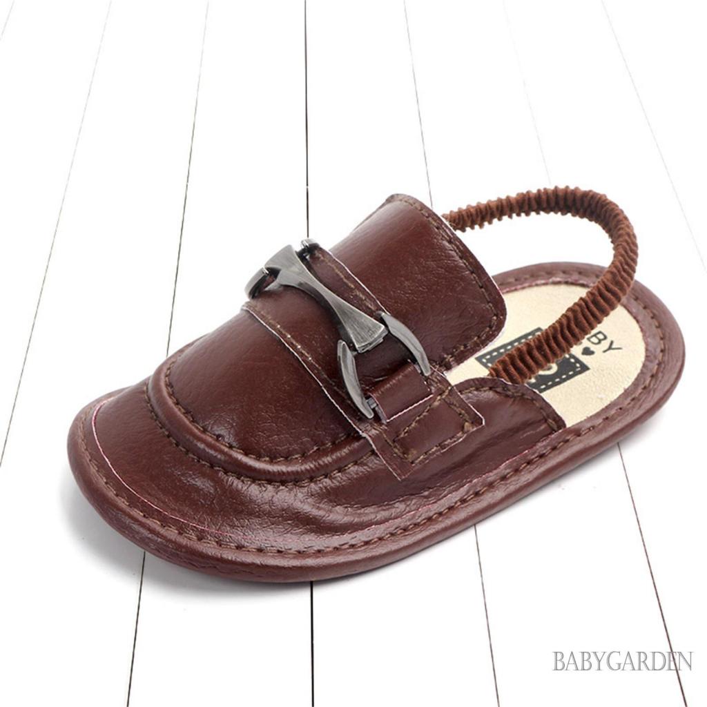 Xăng đan Da PU Đế Bằng Chống Trượt Linh Hoạt Thời Trang Mùa Hè Cho Bé Sơ Sinh
