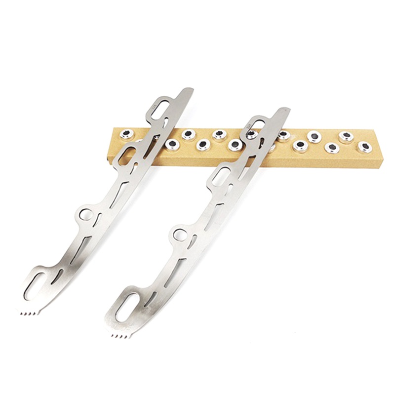 Lưỡi trượt băng nội tuyến lưỡi trượt tuyết khúc côn cầu trên băng có răng cho trẻ em người lớn giày trượt patin 326mm