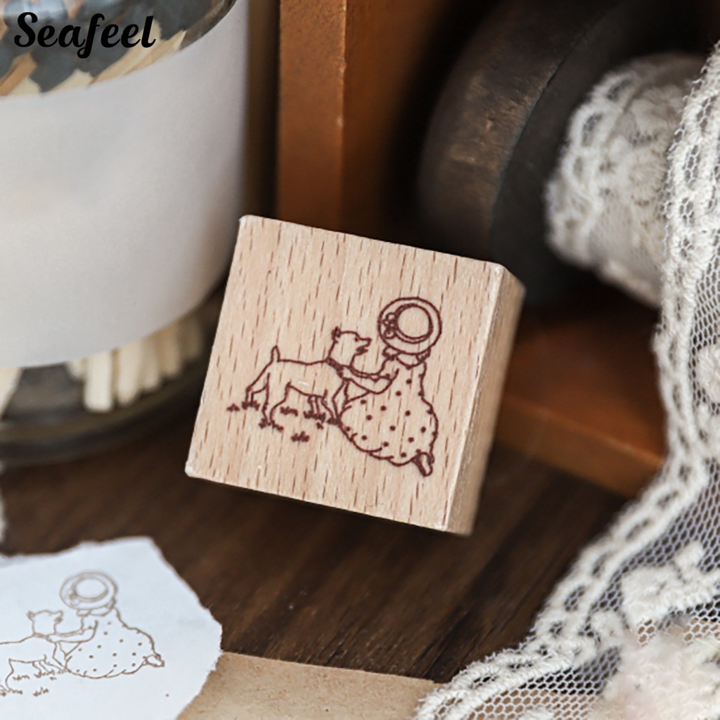 Con Dấu Bằng Gỗ Cứng Mềm Mại Đa Năng Trang Trí Sổ Tay / Nhật Ký