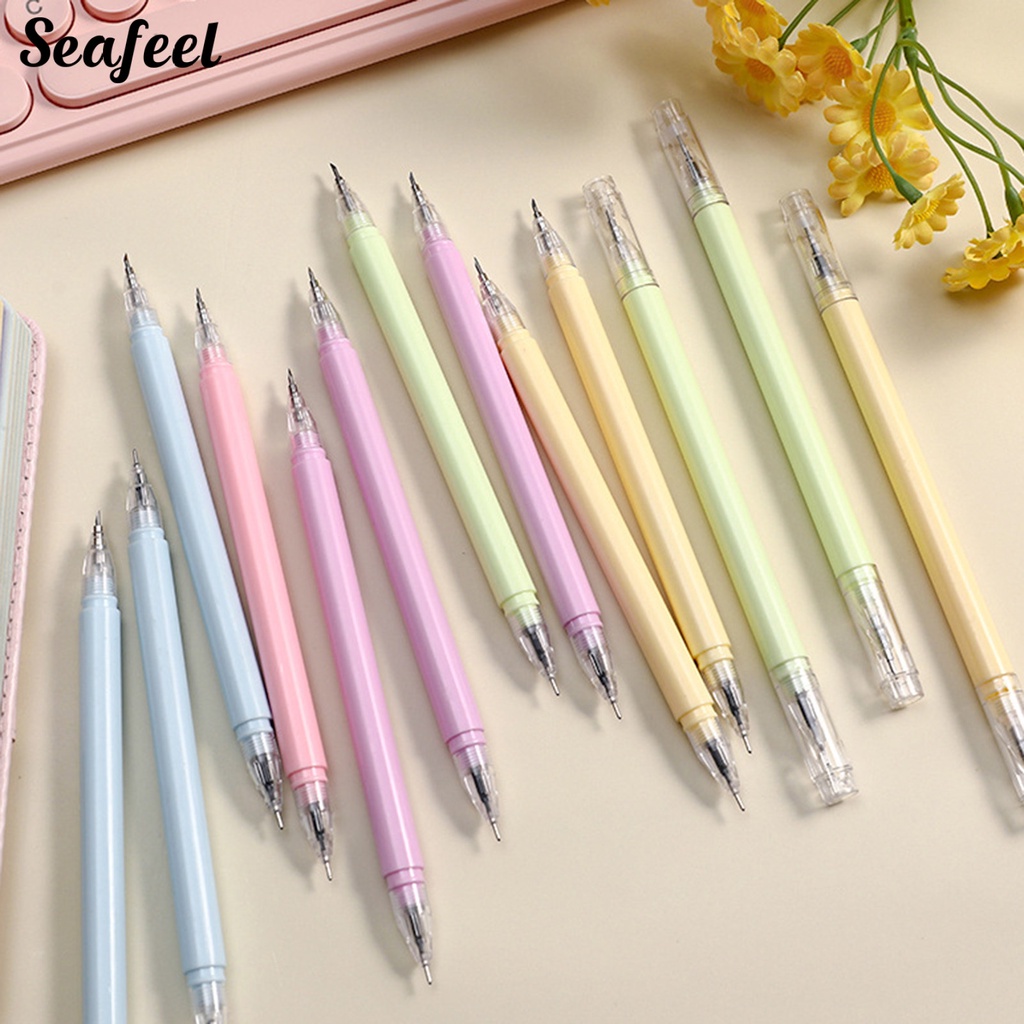 Set 2 Bút Cắt Giấy Hai Đầu Ngòi 0.5mm Bằng Thép Vonfram Tự Làm Sổ Tay / Giấy Thủ Công Cho Học Sinh