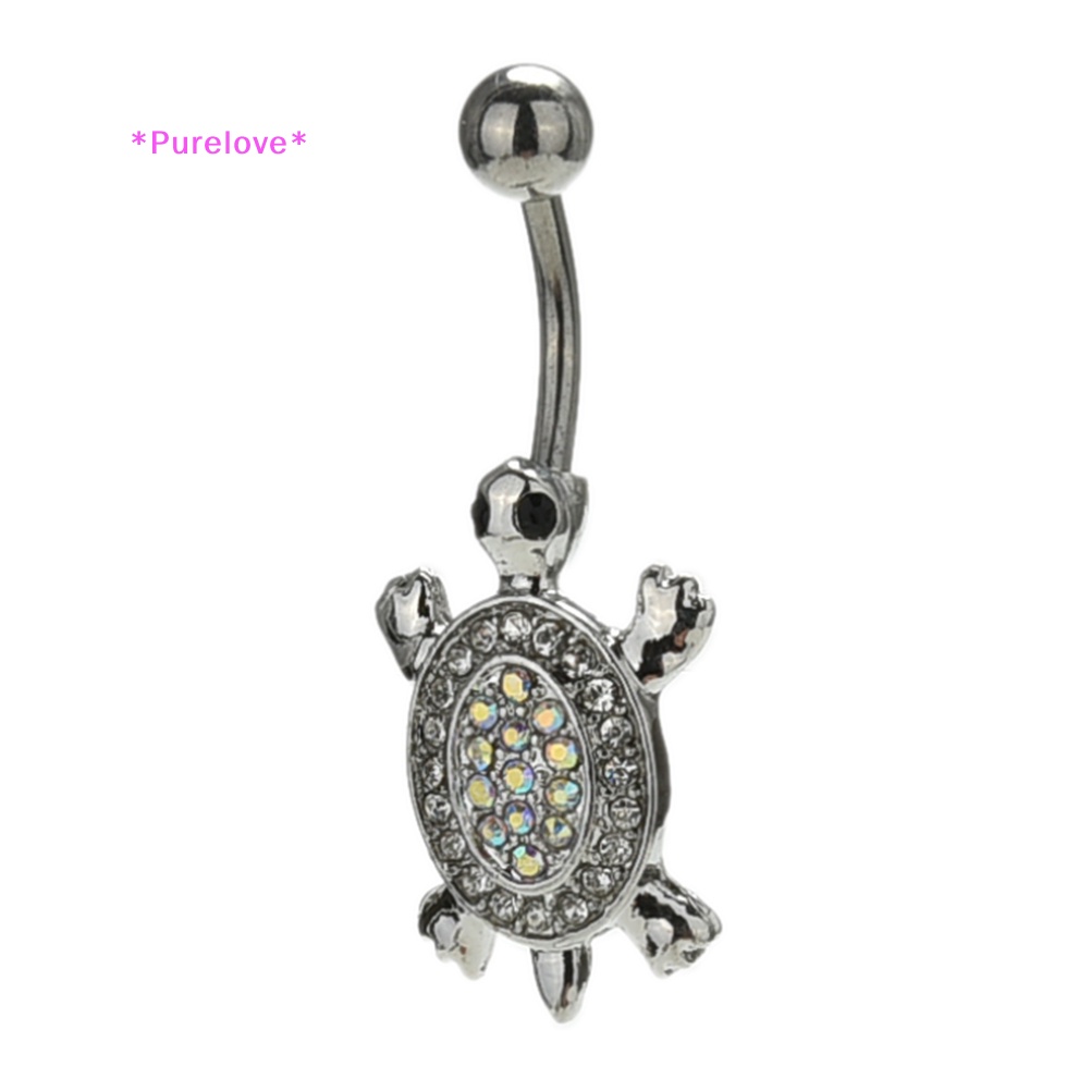 Khuyên Rốn Hình Rùa Đính Đá Quyến Rũ Cho Nữ Mới