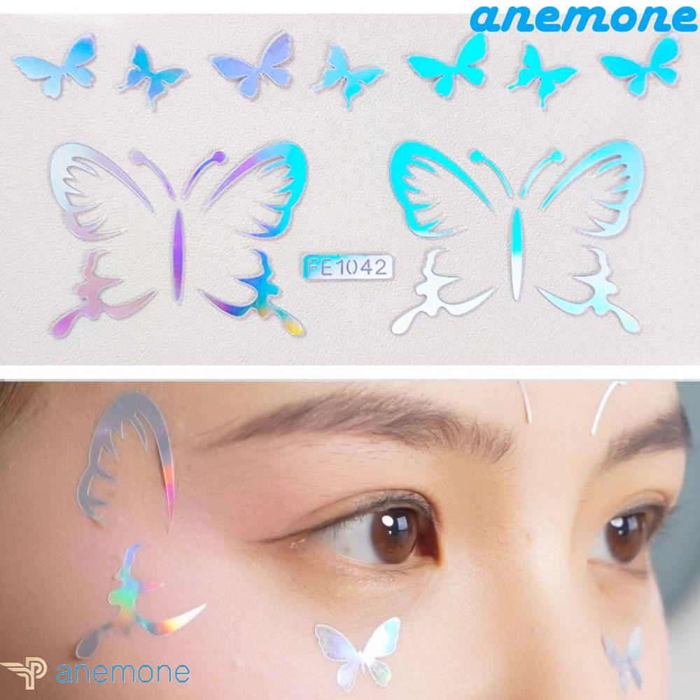 Hình Xăm Dán Màu Bạc Lấp Lánh Thời Trang Chống Thấm Nước Tự Dính