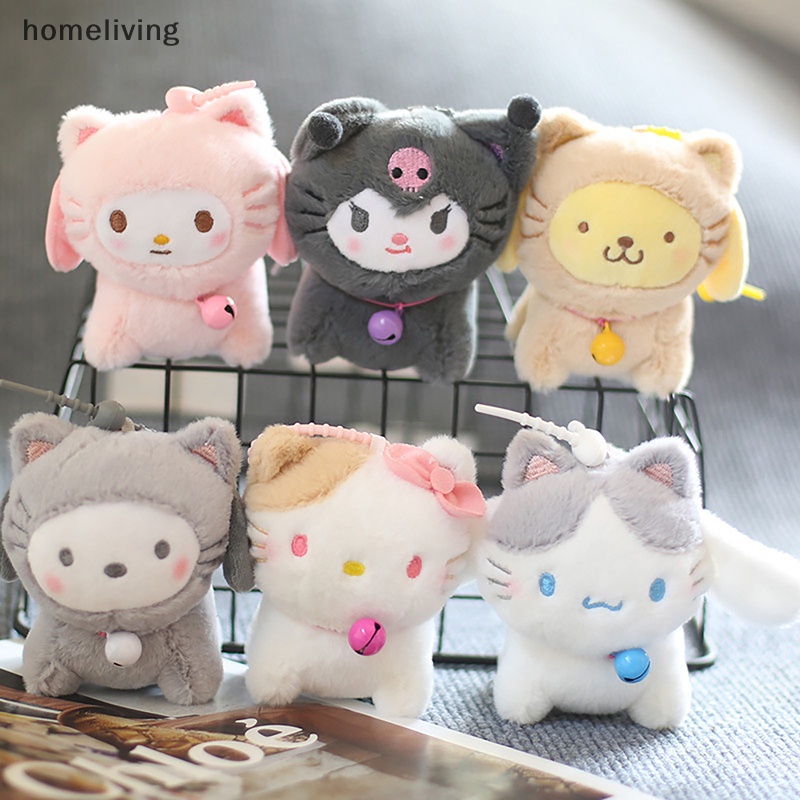 Móc Khóa Hình Búp Bê Sanrio Kuromi Nhồi Bông Đáng Yêu