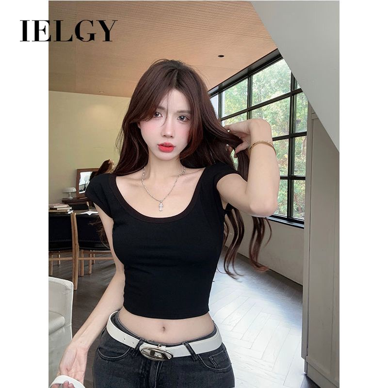 Áo Thun Cổ Tròn Ôm Dáng Quyến Rũ Hợp Thời Trang Cho Nữ