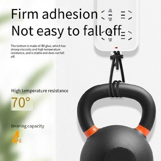 Wall-Mount Self Adhesive Power Strip Holder Fixator Socket Cable Fixer Rack