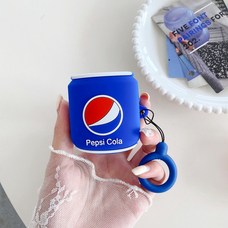 Vỏ Bảo Vệ Hộp Sạc Tai Nghe Samsung Galaxybuds 2 Pro / buds live / buds2pro Bằng Silicon Hình Coca Vui Nhộn