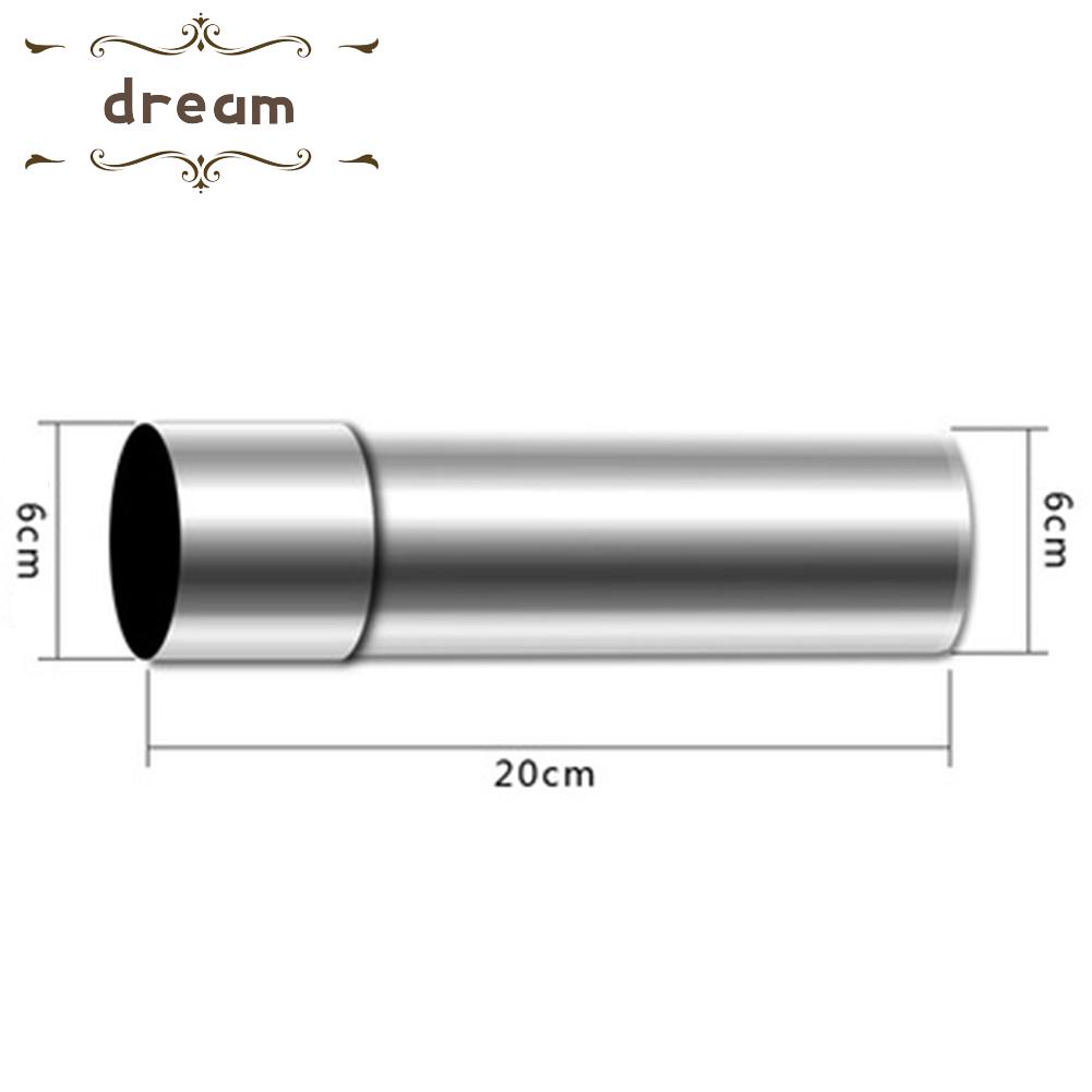 【DREAMLIFE】Stove Pipe 2.3in 20-40cm 20/30/40cm Chimney Flue Liner Stainless Steel