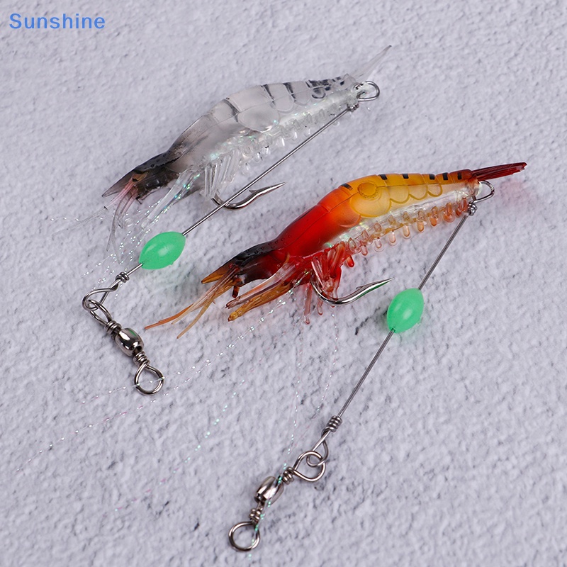 1 Mồi Câu Cá Hình Tôm Nhân Tạo 9cm / 6g Có Móc Câu Tiện Dụng