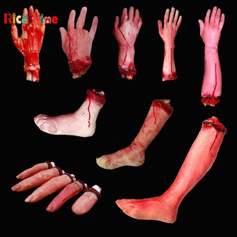 Ngón Tay Giả Máu Trang Trí Halloween Độc Đáo